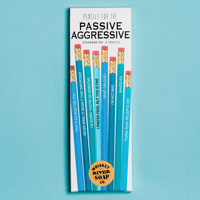 Funny Passive Aggressive Pencils 8-pack Standard No. 2 Pencils