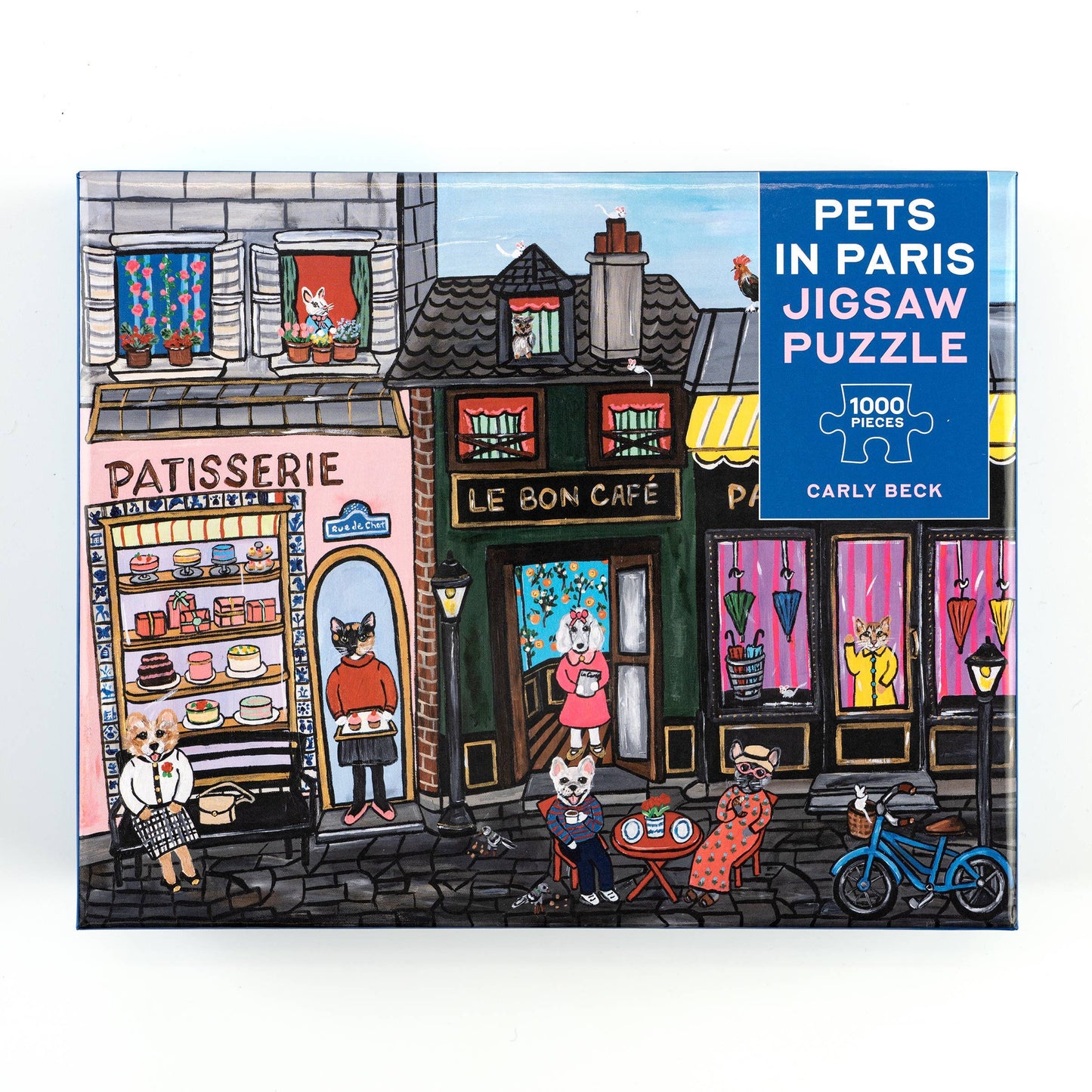 Carly Beck's Pets in Paris 1,000-Piece Jigsaw Puzzle (10 x 8 inches)
