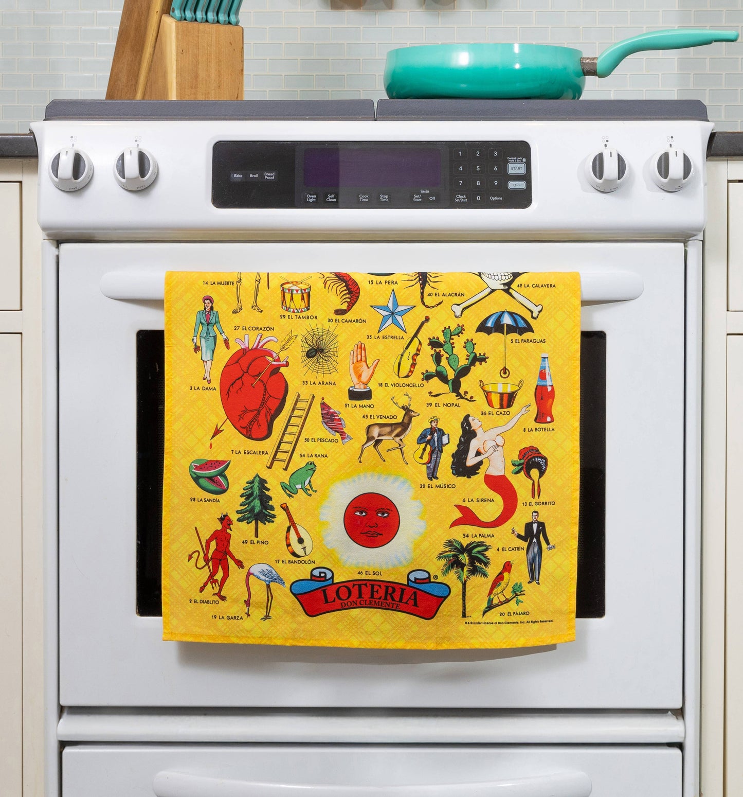 Lotería Tea Towel (18" x 25.5") 100% cotton