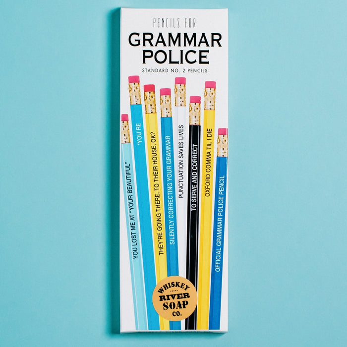 Grammar Police Humorous No. 2 Pencils 8-Pack