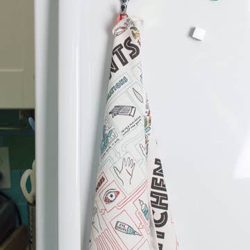 Kitchen Accidents Dish Towel (about 17x25) 100% cotton
