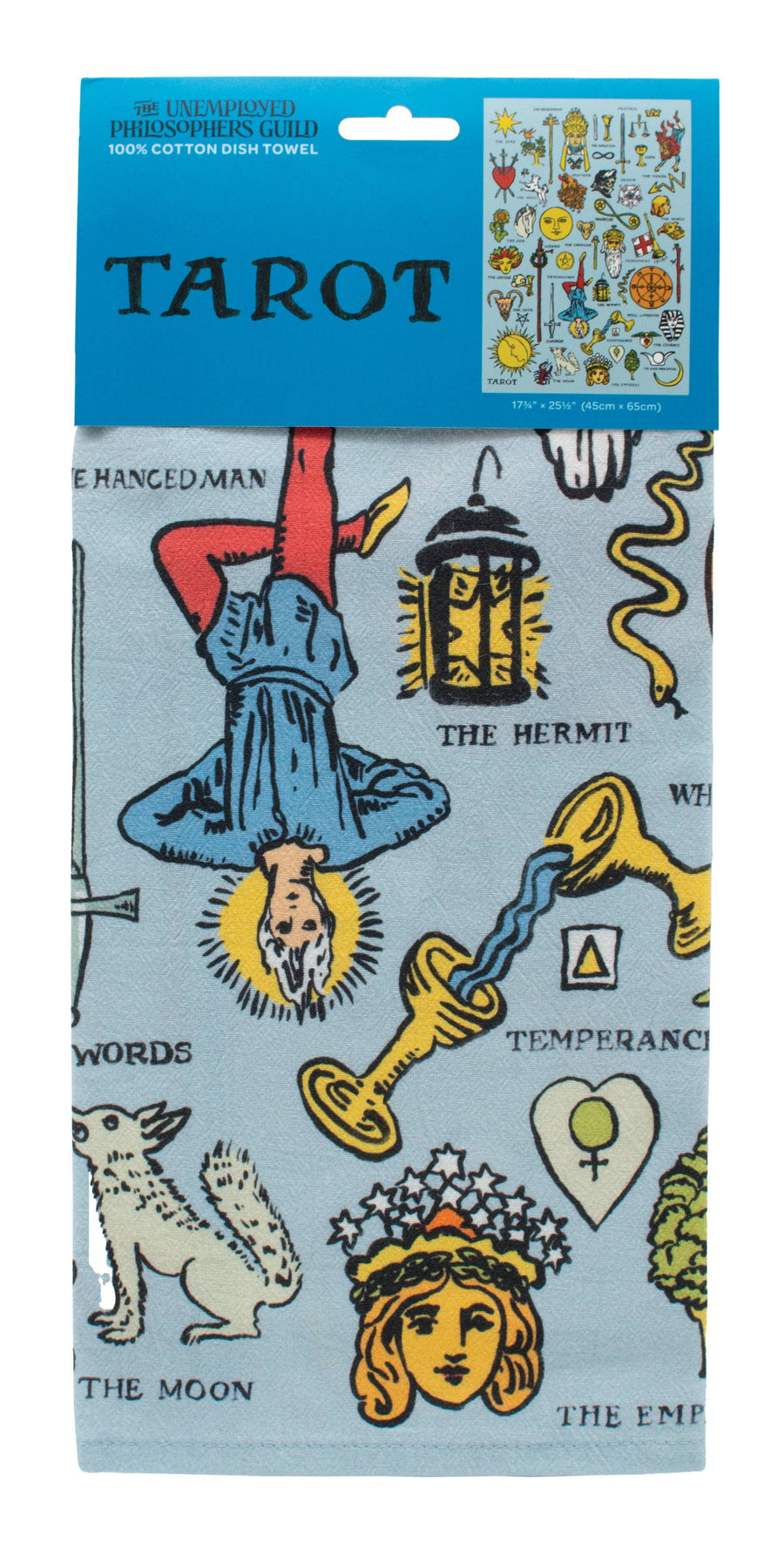 Tarot Dish Towel (about 17" x 25") 100% Cotton