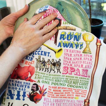 Monty Python Dish Towel (18" x 25.5") 100% Cotton