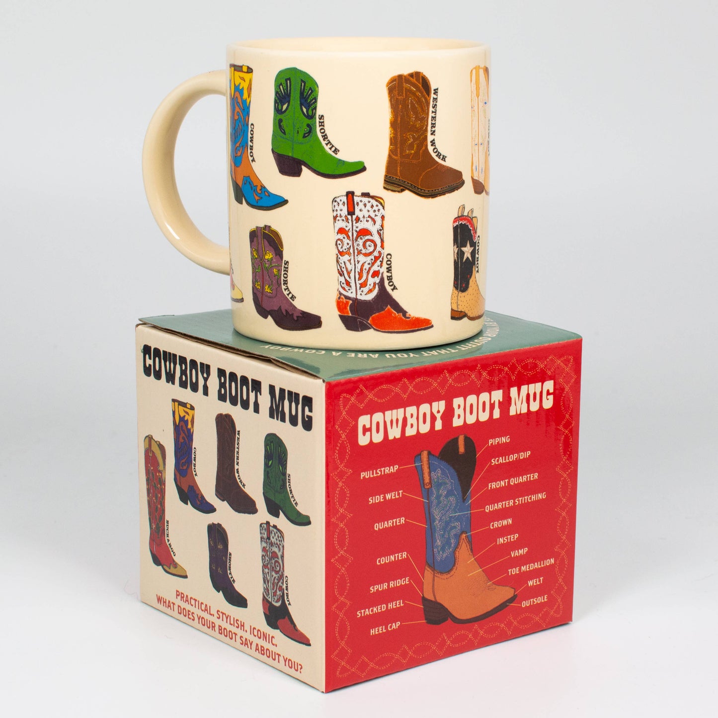 Cowboy Boot 12oz. Ceramic Mug| Stirrup Your Morning Coffee