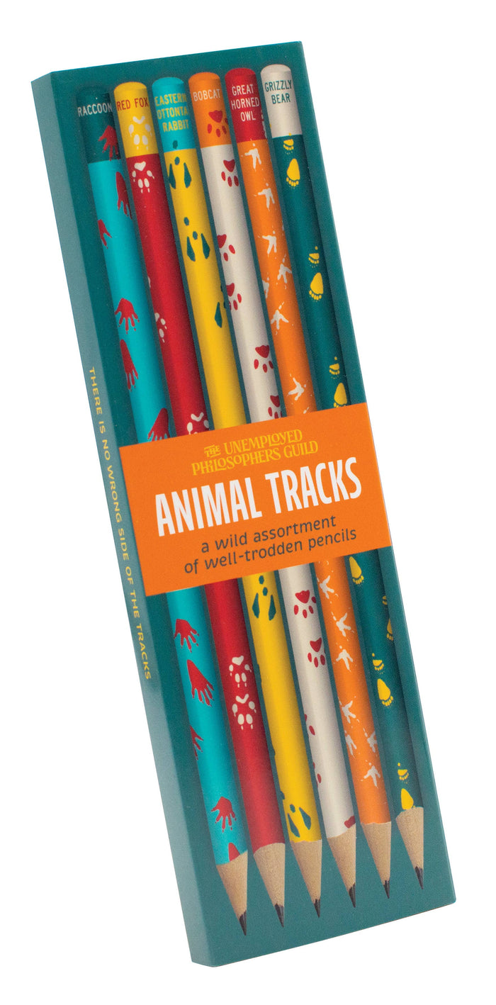 Animal Tracks Pencil Set 6-Pack #2 wooden pencils