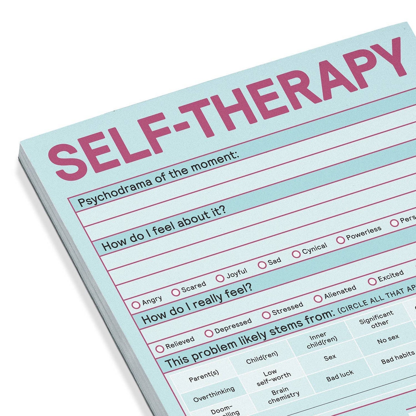Humorous Self-Therapy Pad (6 x 9 inches) 60 sheets