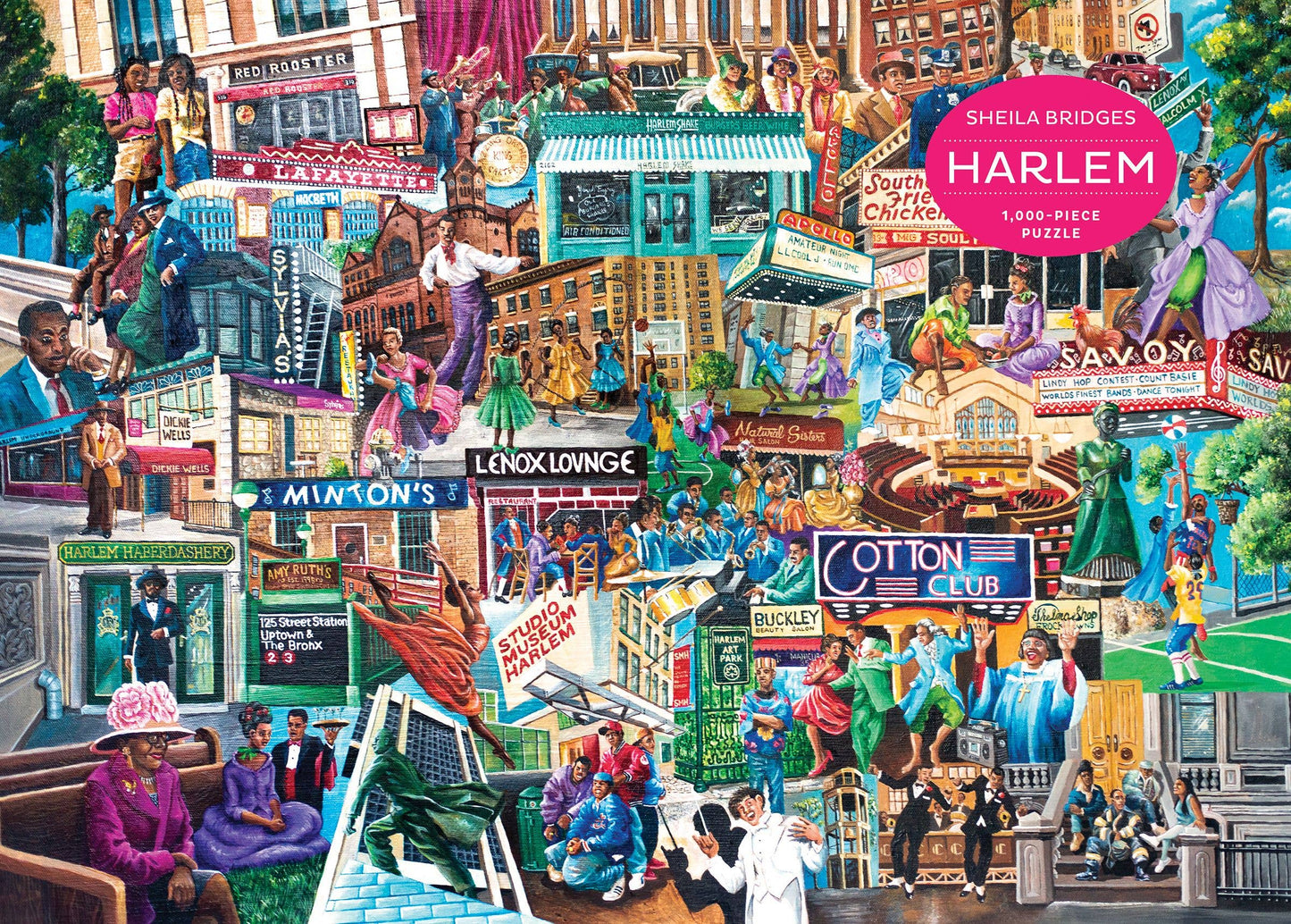 Sheila Bridges' Harlem 1,000-Piece Puzzle (Approx. 27" x 19")