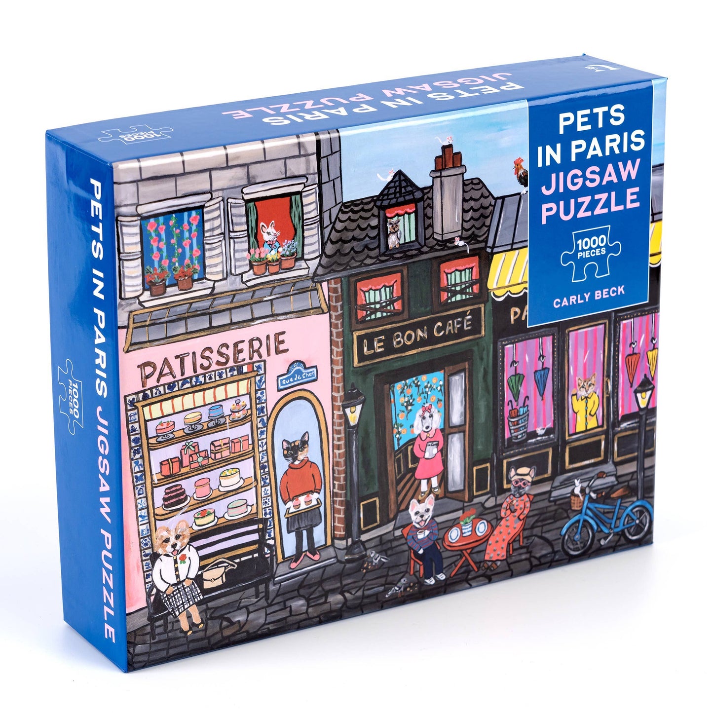 Carly Beck's Pets in Paris 1,000-Piece Jigsaw Puzzle (10 x 8 inches)