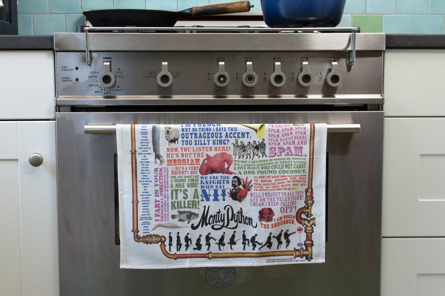 Monty Python Dish Towel (18" x 25.5") 100% Cotton