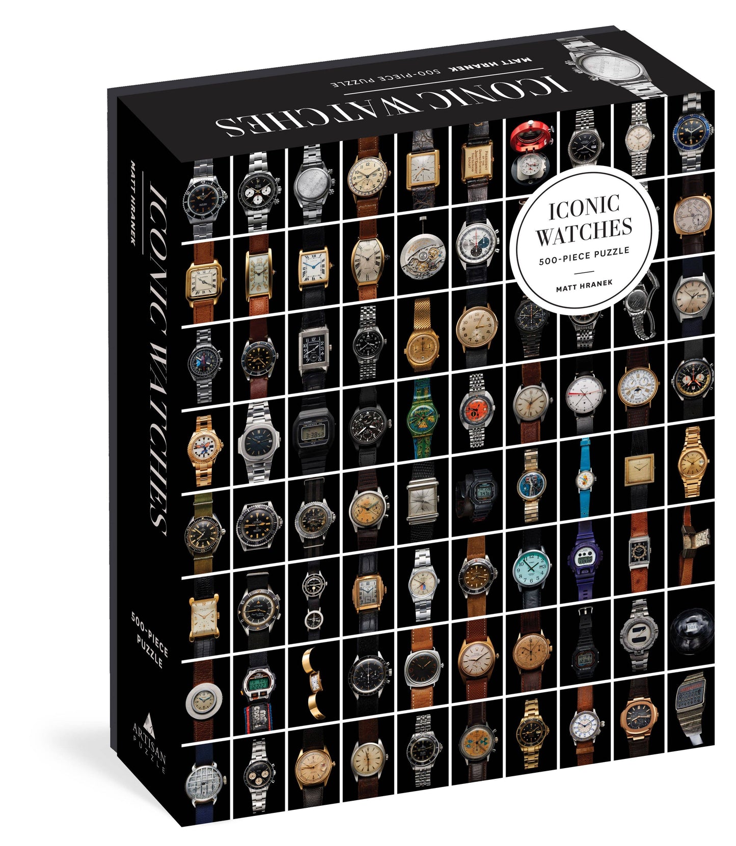 Iconic Watches 500-Piece Puzzle (Approx. 19" x 24")