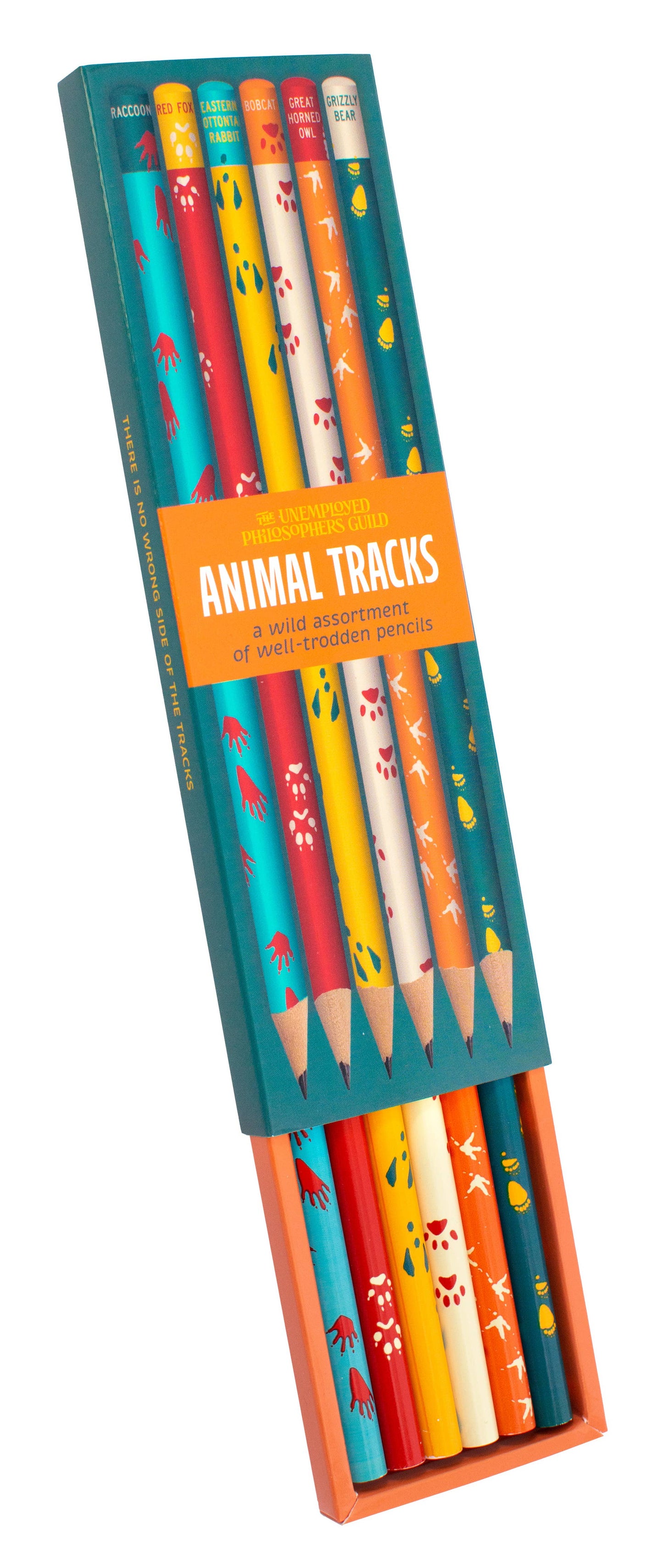 Animal Tracks Pencil Set 6-Pack #2 wooden pencils