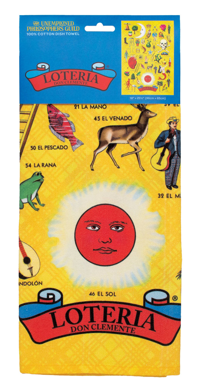 Lotería Tea Towel (18" x 25.5") 100% cotton