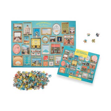 Accidentally Wes Anderson 1,000 Piece Jigsaw Puzzle (Approx. 26" X 19")